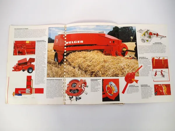 Welger Prospektmappe Verkaufsprogramm 1996 Pressen Kipper Dungstreuer