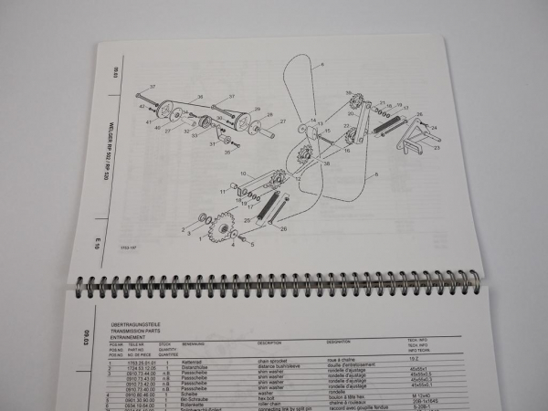 Welger RP502 RP520 Rundballenpresse Ersatzteilliste Spare Parts List 2005