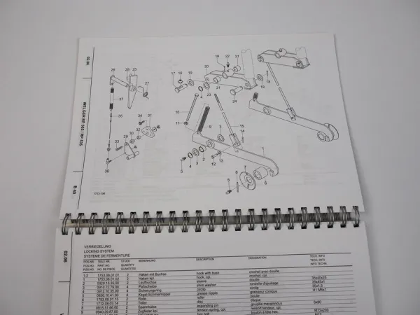 Welger RP505 RP535 Rundballenpresse Ersatzteilliste Spare Parts List 2006