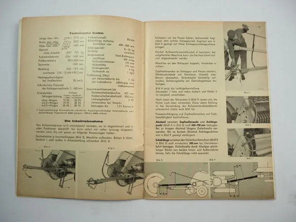 Welger WSA450 Aufsammelpresse Ersatzteilliste Bedienungsanleitung 1964