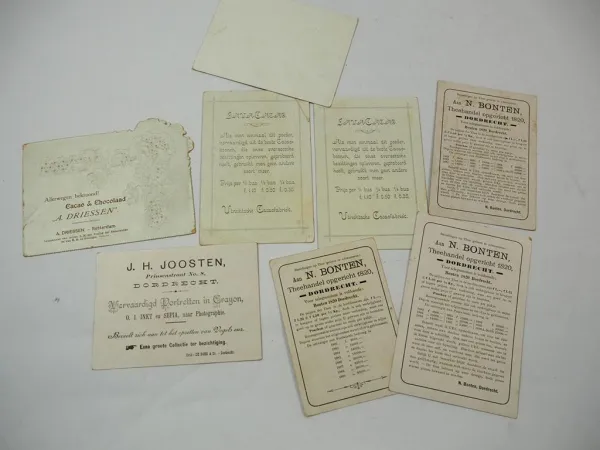 Werbung Kakao Schokolade Holland um 1900 Driessen Joosten Bonten VanTsant