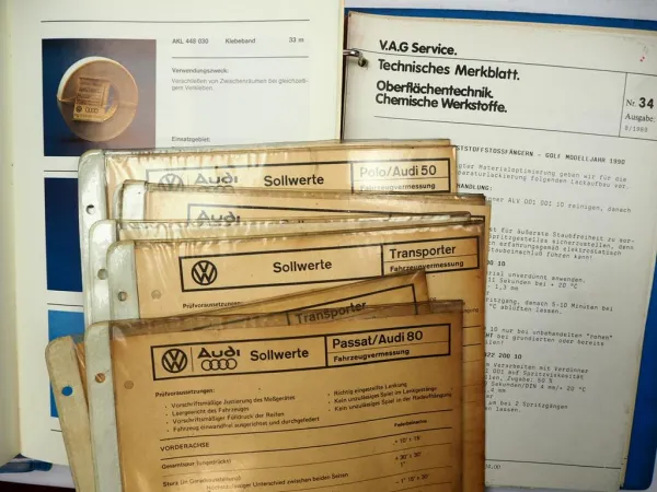 Werksatthandbuch Audi VW Karosserie Instandsetzung Oberflächentechnik Lackierung