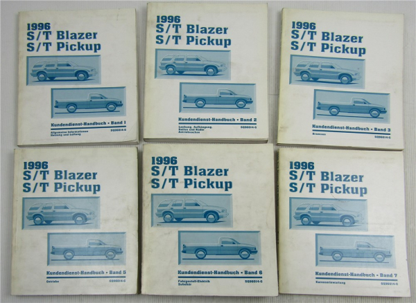 Werkstatthandbuch 1996 Chevrolet Blazer Truck Pickup Reparaturhandbuch