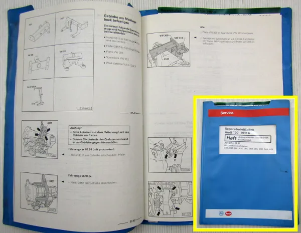 Werkstatthandbuch Audi 100 A6 C4 S4 S6 Automatik Getriebe 01K CDS CDT - DAA DCF