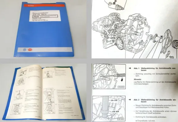 Werkstatthandbuch Audi 100 C4 2,5 TDI 5/6-Gang Schalt Getriebe 01E ABZ ARX CEP