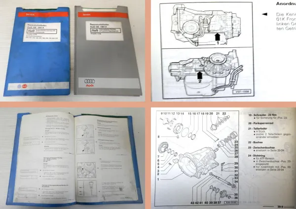 Werkstatthandbuch Audi 100 C4 Automatik Getriebe 01K Frontantrieb CDT CDU CDS