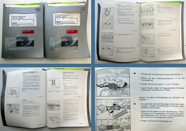 Werkstatthandbuch Audi A3 8L 1.9 TDI Motor Mechanik Turbolader Pumpe Düse