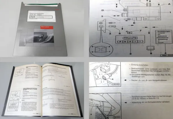 Werkstatthandbuch Audi A6 C5 Webasto Standheizung Reparaturleitfaden 1999