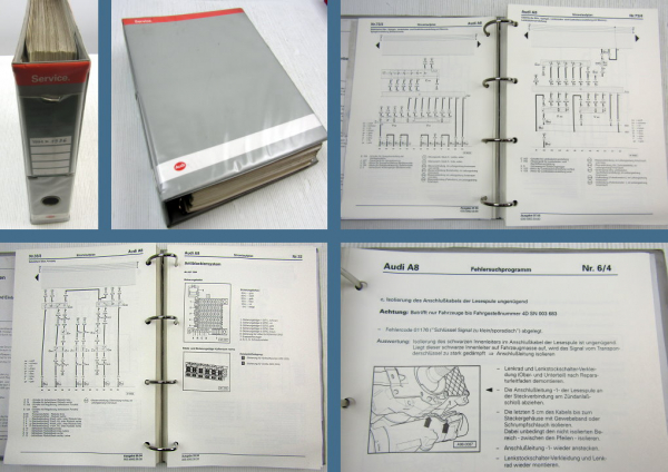 Werkstatthandbuch Audi A8 D2/4D 1994 1995 1996 Stromlaufpläne Elektrik
