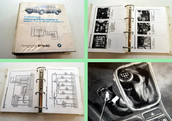 Werkstatthandbuch BMW 518i 520i 524td E34 MJ 1991 Elektrische Schaltpläne