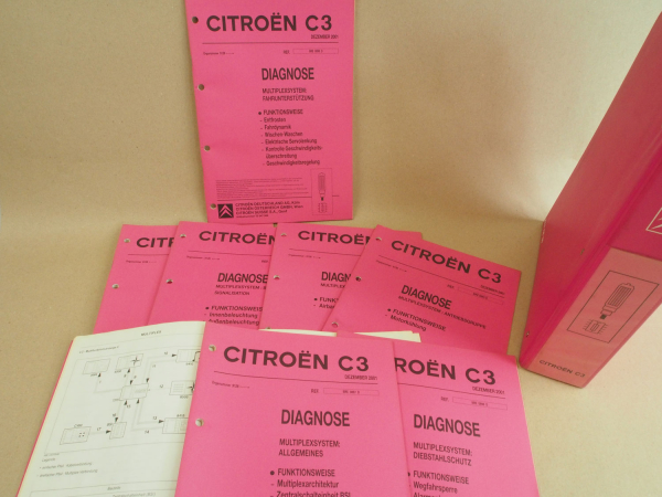Werkstatthandbuch Citroen C3 Multiplexsystem Diagnose Fehlersuche 2001