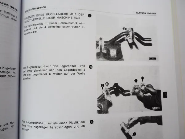 Werkstatthandbuch Clayson 1530 und 1545 Mähdrescher - Reparaturleitfaden