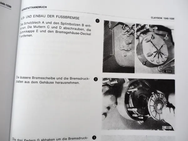 Werkstatthandbuch Clayson 1530 und 1545 Mähdrescher - Reparaturleitfaden