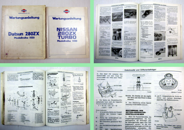 Werkstatthandbuch Datsun 280 ZX S130 Turbo Reparaturanleitung Reparaturhandbuch