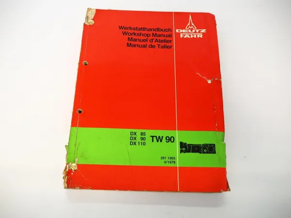 Werkstatthandbuch Deutz DX 85 90 110 Steyr Serie 8000 Getriebe TW90