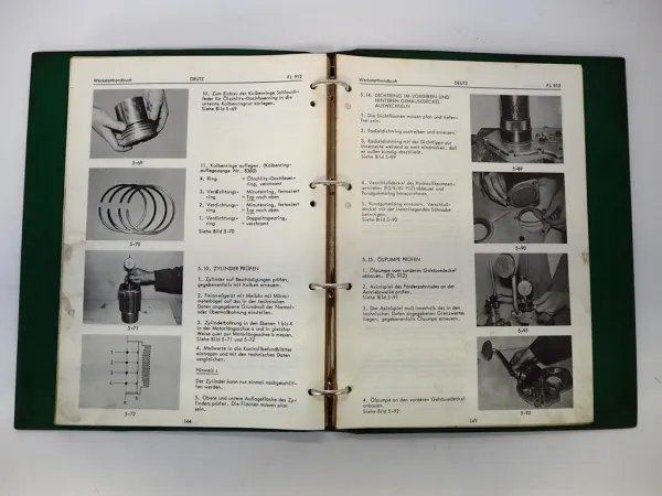 Werkstatthandbuch Deutz F2L F3L F4L F6L 912 Dieselmotor Reparaturanleitung 1968