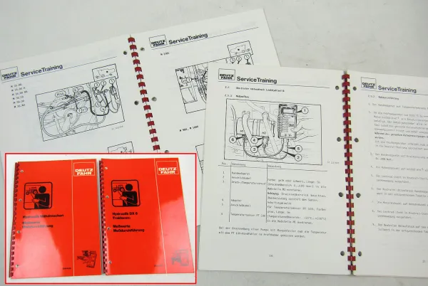 Werkstatthandbuch Deutz Mähdrescher DX6 Traktoren Hydraulik Diagnosehandbuch
