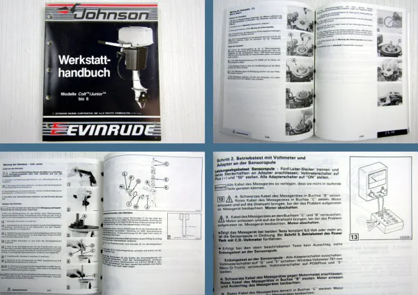 Werkstatthandbuch Evinrude Johnson Colt Junior 2.5 - 8 CC Außenbordmotor 1987