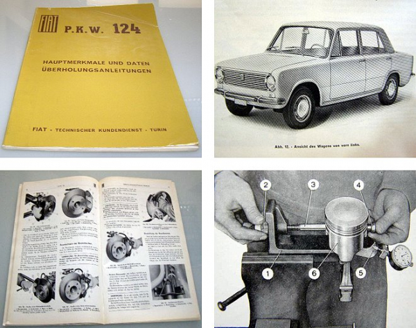 Werkstatthandbuch Fiat 124 Reparaturhandbuch 1966