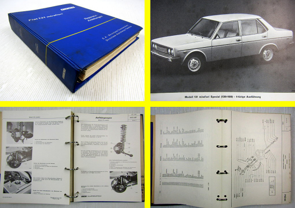 Werkstatthandbuch Fiat 131 mirafiori Reparaturanleitung 1974
