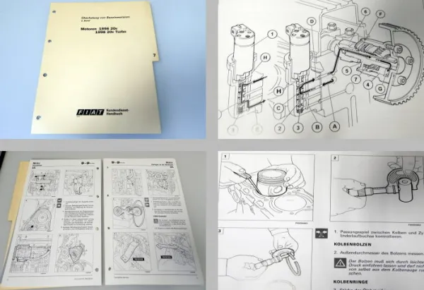 Werkstatthandbuch Fiat Coupe 2,0l 20V Turbo Motor Reparaturanleitung 1996-2000