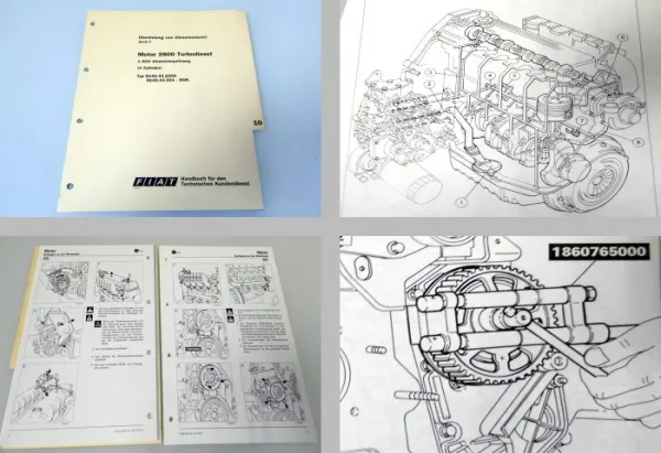 Werkstatthandbuch Fiat Ducato 2,8l TD 2800 Motor Reparaturanleitung 1997