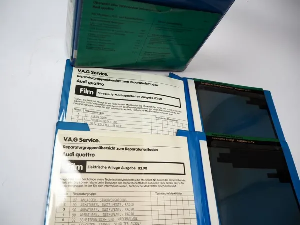 Werkstatthandbuch Film Audi Quattro Urquattro Elektrik Karosserie Montagearbeiten