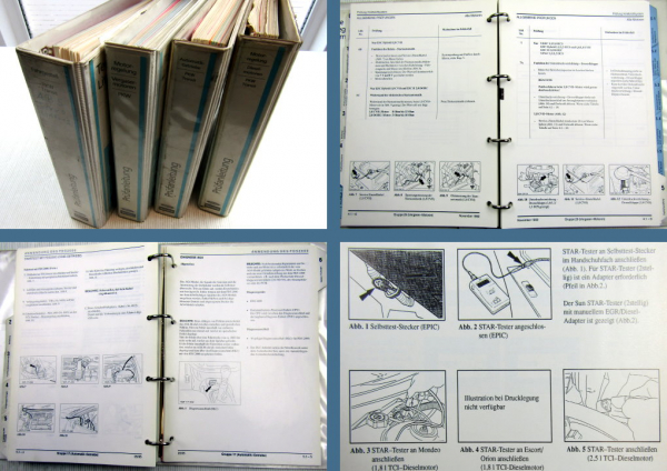 Werkstatthandbuch Ford PKW Prüfanleitungen Fahrgestell Getriebe Motor 1993-2000
