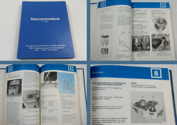 Werkstatthandbuch Fortschritt E286 Feldhäcksler Reparaturhandbuch 01/1980