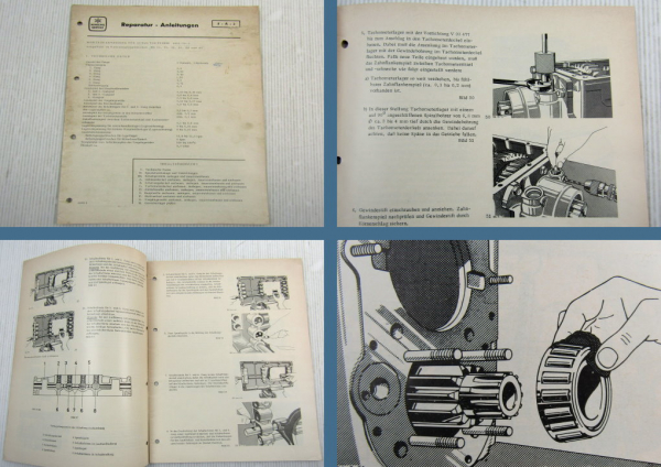 Werkstatthandbuch Henschel AK6-70-3 in HS 14 15 16 19 22 26 Montageanweisung