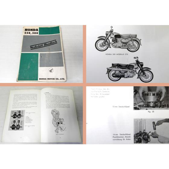 Werkstatthandbuch Honda 250 350 C72 C77 CB72 CB77 CS72 CS77 Reparatur 1963
