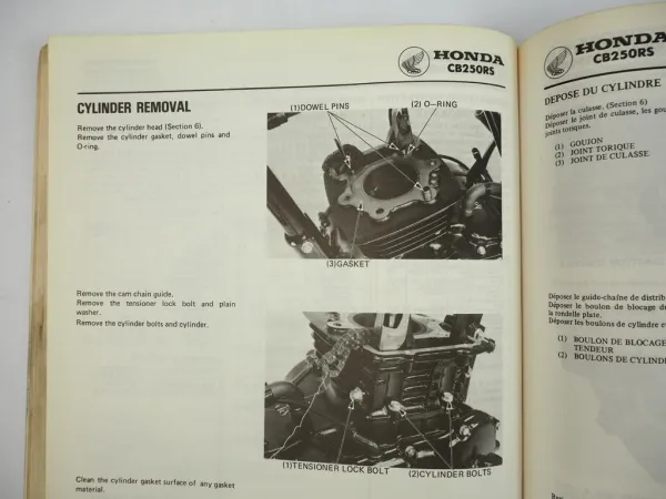 Werkstatthandbuch Honda CB250RS -DX CL250S MC02 MD04 Reparaturanleitung 1980/82