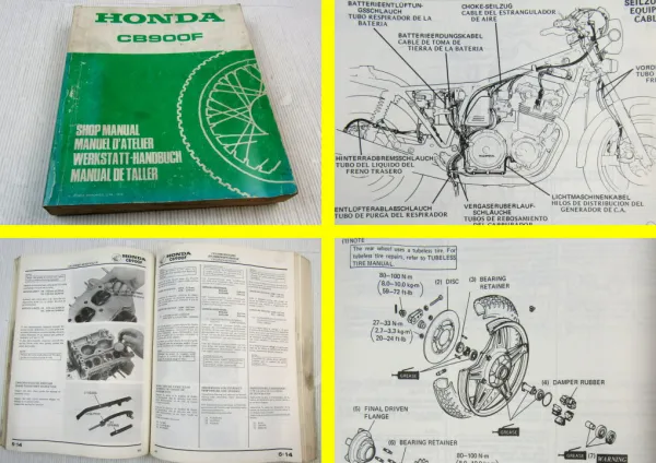 Werkstatthandbuch Honda CB900F Boldor Shop Manual 1978 Reparaturanleitung