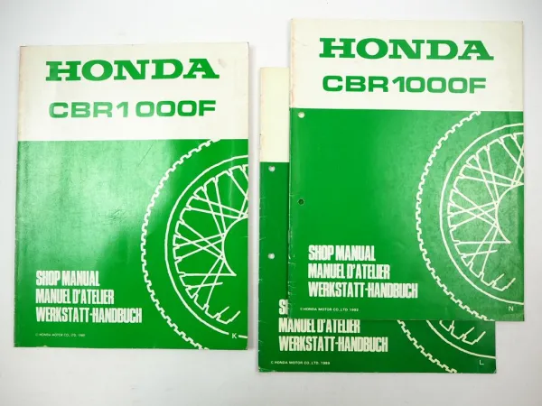 Werkstatthandbuch Honda CBR1000F 3 Nachträge SC21 SC24 1989 - 1992 Reparatur