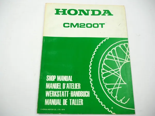 Werkstatthandbuch Honda CM200T Nachtrag 1979 Addendum Shop Manual Schaltplan