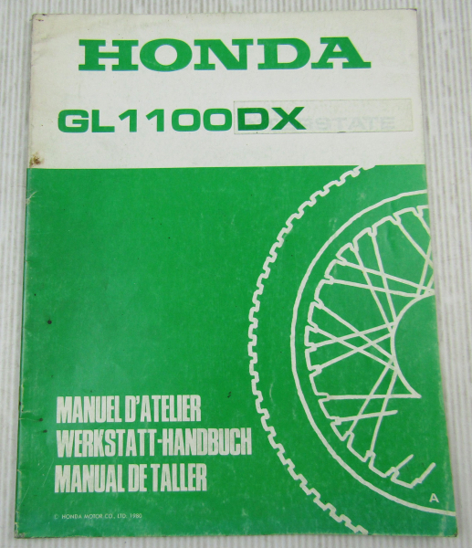 Werkstatthandbuch Honda GL1100 DX Interstate von 1980 Ergänzung Nachtrag