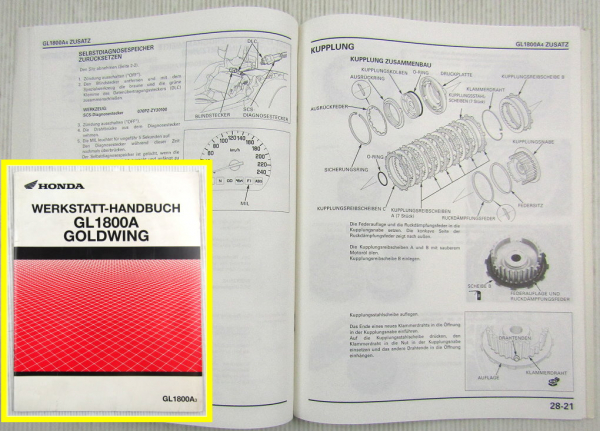 Werkstatthandbuch Honda GL1800A A4 Goldwing Reparaturanleitung Ergänzung 2003