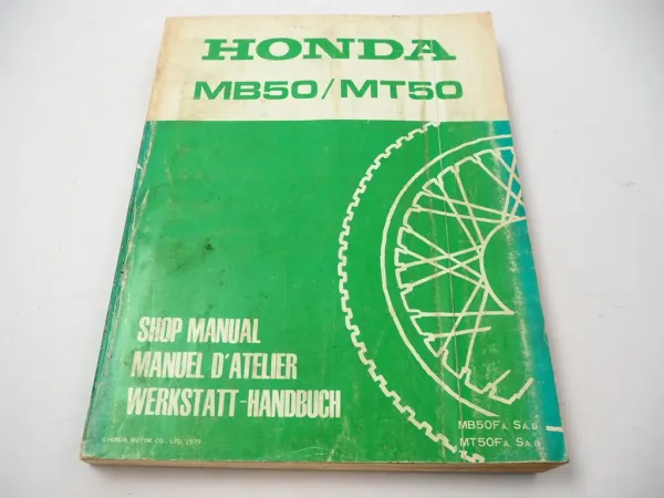 Werkstatthandbuch Honda MB50 AC1 MT50 Reparaturanleitung Shop Manual 1979