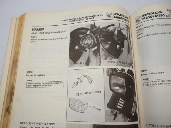Werkstatthandbuch Honda MB50 AC1 MT50 Reparaturanleitung Shop Manual 1979