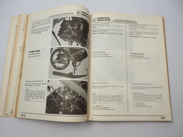 Werkstatthandbuch Honda MB50 AC1 MT50 Reparaturanleitung Shop Manual 1979