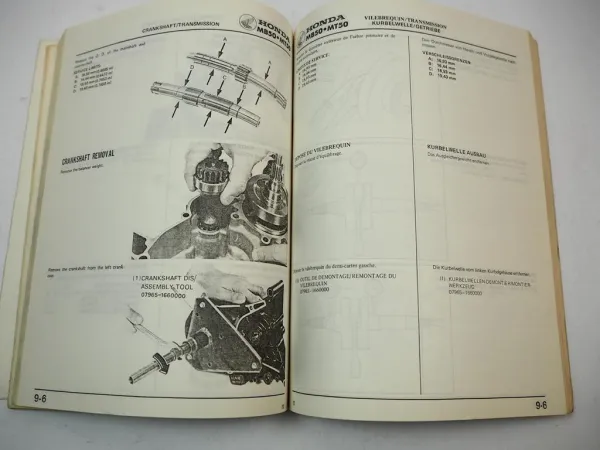 Werkstatthandbuch Honda MB50 AC1 MT50 Reparaturanleitung Shop Manual 1979