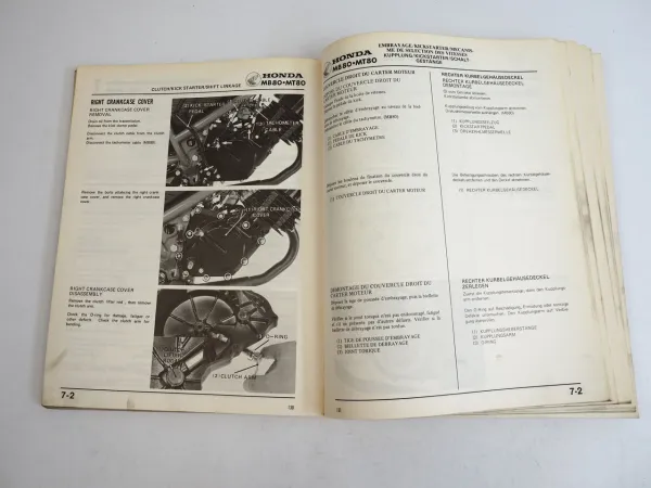 Werkstatthandbuch Honda MB80S HC01 MT80S MTX80 MCX80 HC05 1980 - 1983
