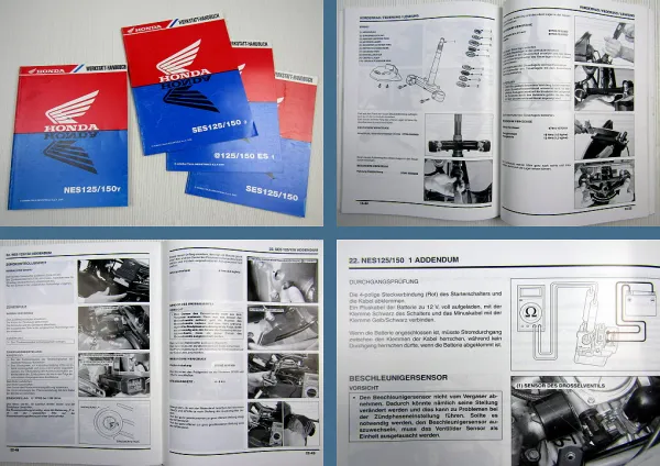 Werkstatthandbuch Honda NES125 150y SES125/150 Reparatur Wartung 2000-2002