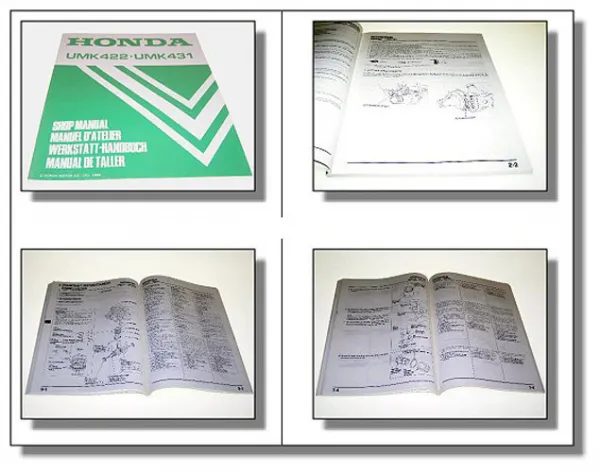 Werkstatthandbuch Honda UMK422 UMK431 Heckentrimmer Gestrüppmäher 1998 Reparatur