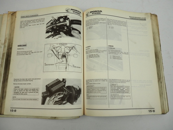 Werkstatthandbuch Honda VT500 Custom PC08 VT500E PC11 1983 Shop Manual
