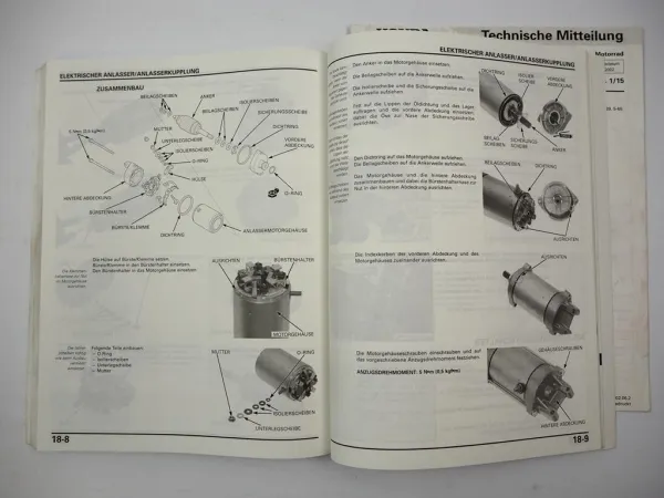 Werkstatthandbuch Honda VTX 1800 C SC46 Classic Original Reparaturanleitung 2001