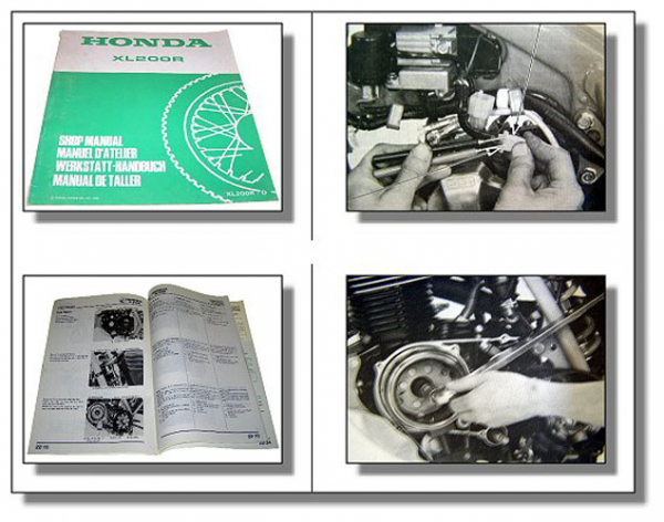 Werkstatthandbuch Honda XL200R MD06 Pro link Ergänzung 1982 Shop Manual