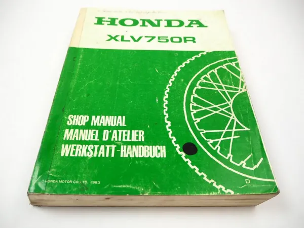 Werkstatthandbuch Honda XLV750R RD01 1983 Shop Manual Reparaturanleitung