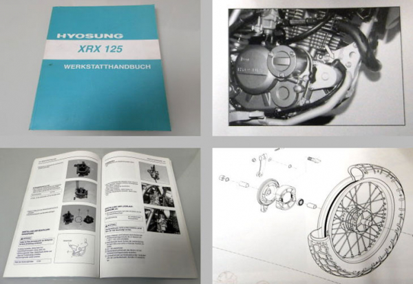 Werkstatthandbuch Hyosung XRX125 Reparatur Wartung 1999