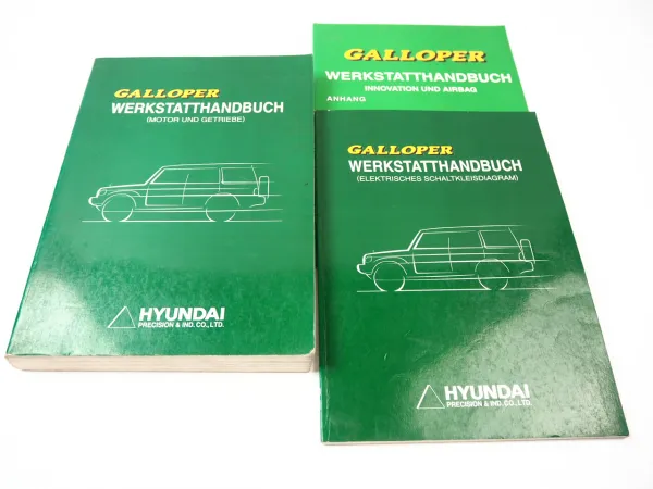 Werkstatthandbuch Hyundai Galloper Reparaturanleitung Motor Getriebe Schaltpläne